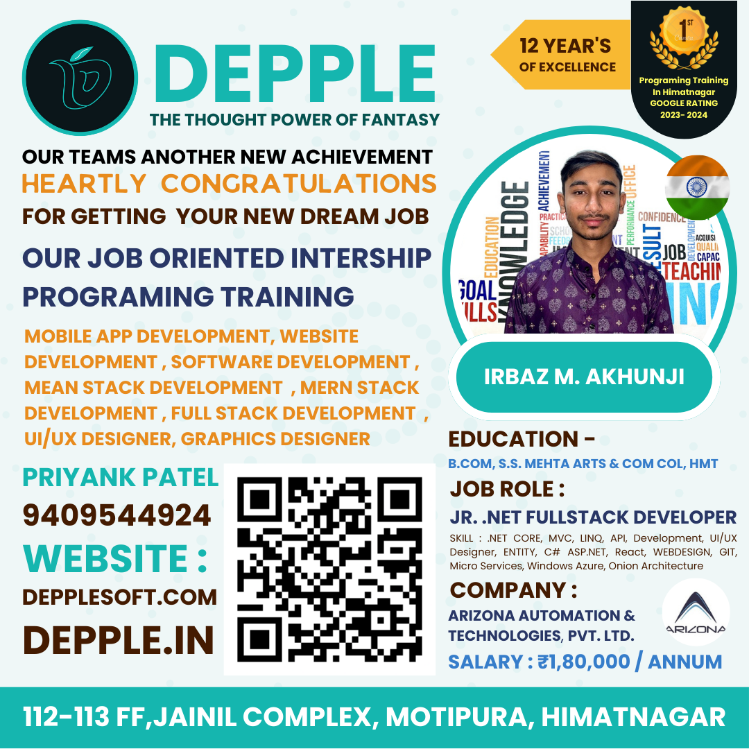 DEPPLE - IRBAZ M. AKHUNJI - DEPPLE JOB PLACEMENT POST